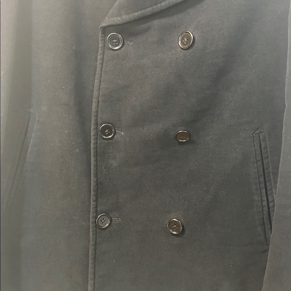 Banana Republic Double Breasted Men’s Peacoat (Black, Size L) - Picture 14 of 14